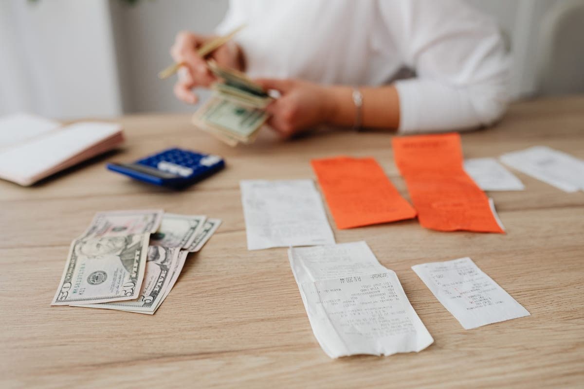 Working through household costs on paper